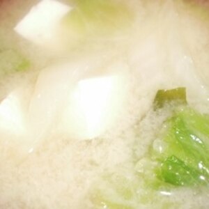 ♥　白菜＆長ネギ＆豆腐の味噌汁　♥